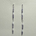 Wampum Bead Strand Dangle Earrings
