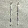 Wampum Bead Strand Dangle Earrings