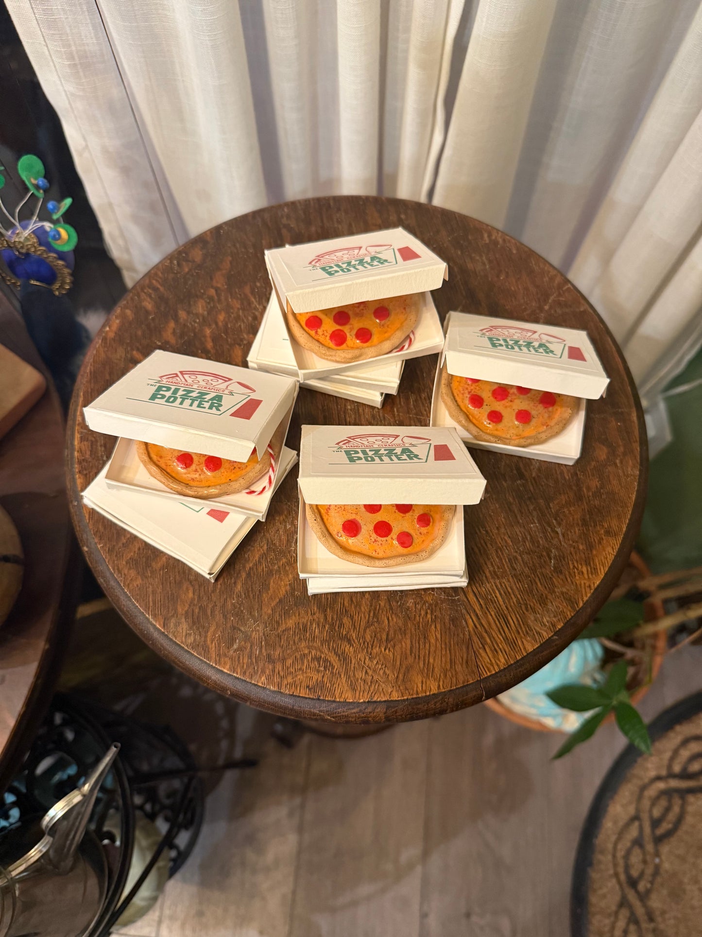 Ceramic Pizza Ornament