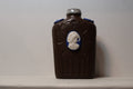 Coffee Brown Porcelain Cameo Bottle