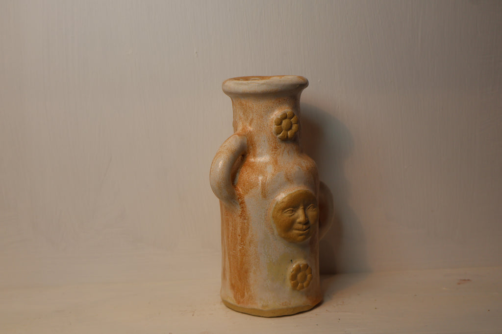 Flowery Face Vase