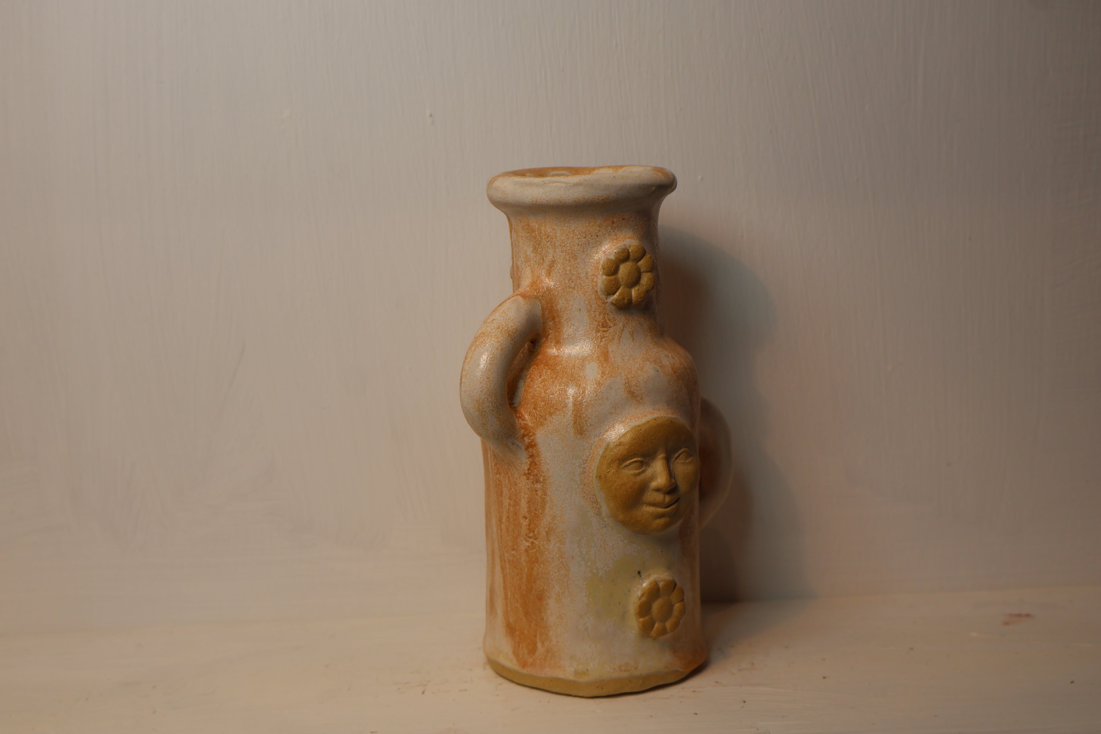 Flowery Face Vase