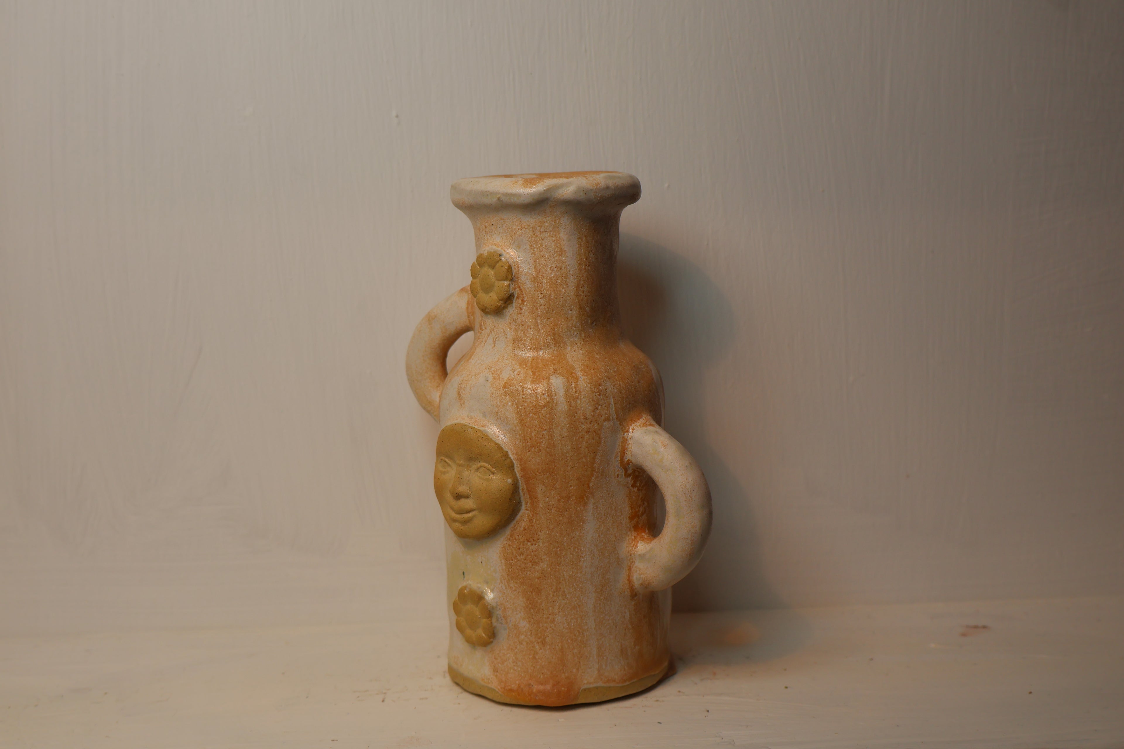 Flowery Face Vase
